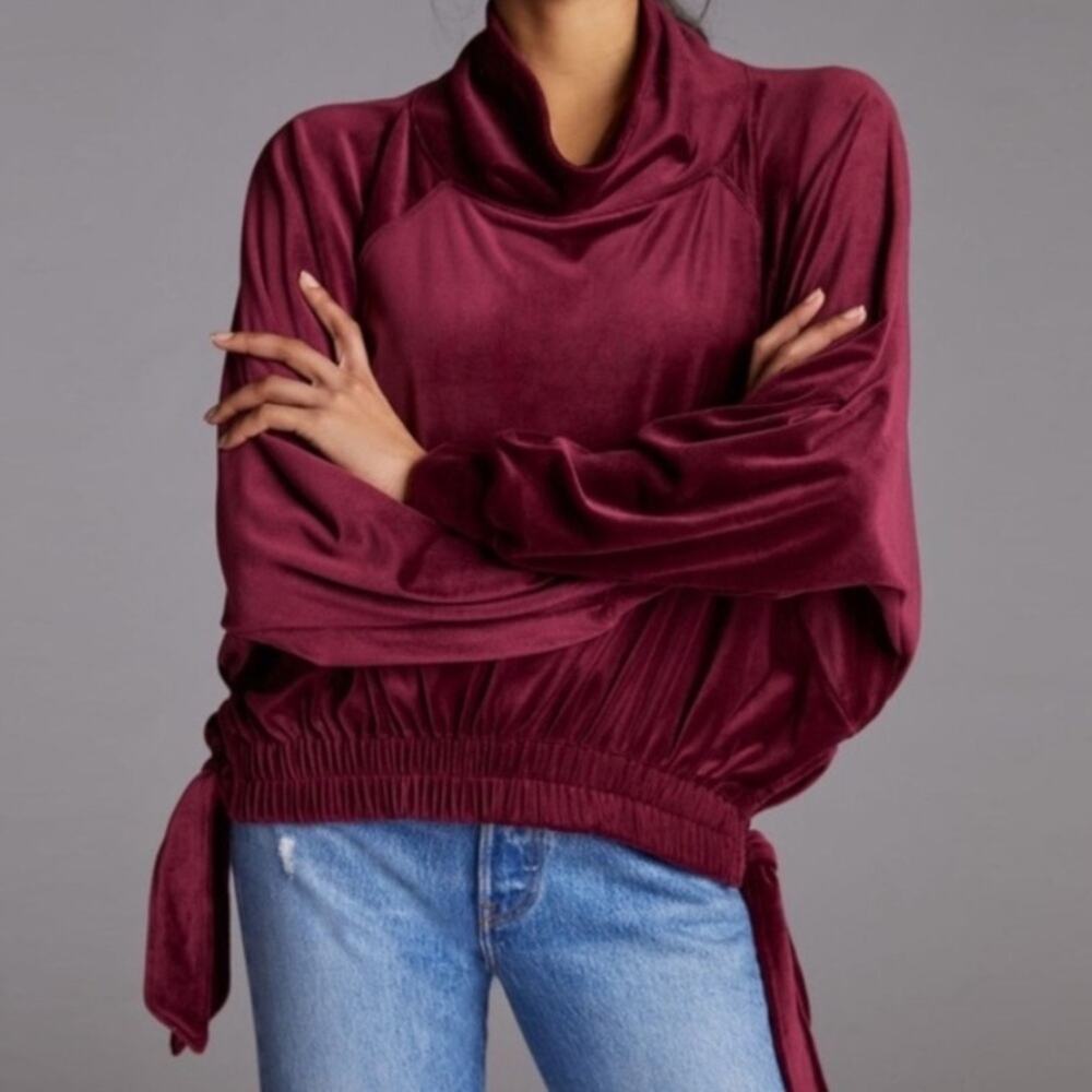 Anthropologie Burgundy Top